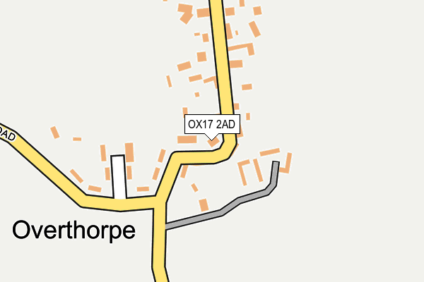 OX17 2AD map - OS OpenMap – Local (Ordnance Survey) OX17 2AD map - OS OpenMap – Local (Ordnance Survey)