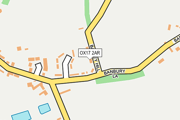 OX17 2AR map - OS OpenMap – Local (Ordnance Survey) OX17 2AR map - OS OpenMap – Local (Ordnance Survey)