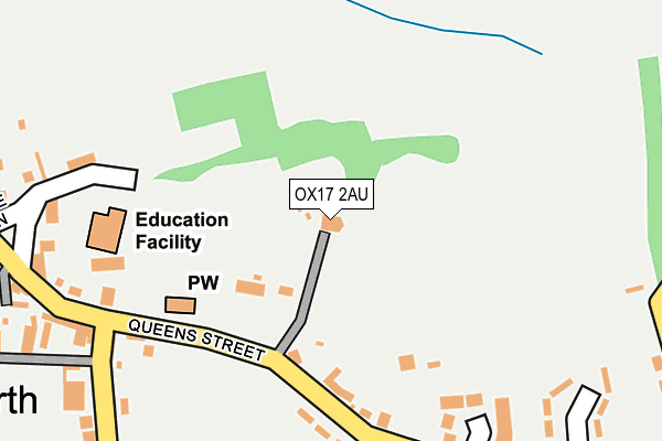 OX17 2AU map - OS OpenMap – Local (Ordnance Survey) OX17 2AU map - OS OpenMap – Local (Ordnance Survey)