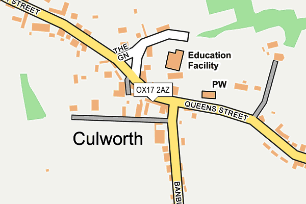 OX17 2AZ map - OS OpenMap – Local (Ordnance Survey) OX17 2AZ map - OS OpenMap – Local (Ordnance Survey)