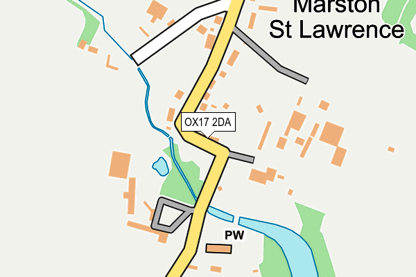 OX17 2DA map - OS OpenMap – Local (Ordnance Survey) OX17 2DA map - OS OpenMap – Local (Ordnance Survey)