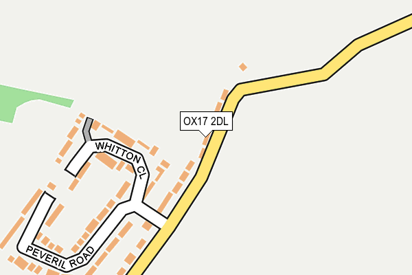 OX17 2DL map - OS OpenMap – Local (Ordnance Survey) OX17 2DL map - OS OpenMap – Local (Ordnance Survey)