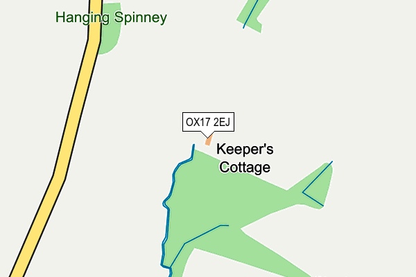 OX17 2EJ map - OS OpenMap – Local (Ordnance Survey) OX17 2EJ map - OS OpenMap – Local (Ordnance Survey)
