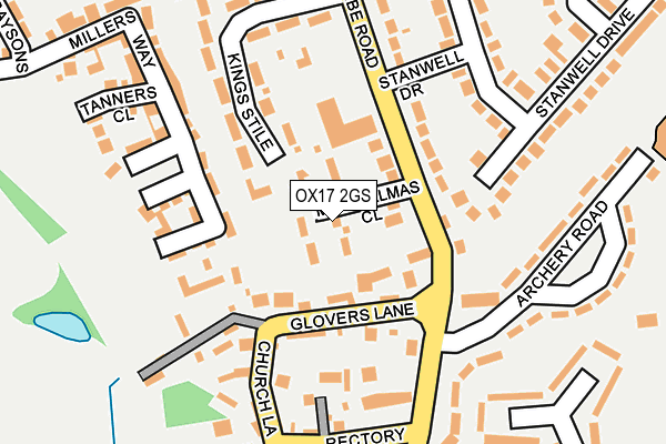 OX17 2GS map - OS OpenMap – Local (Ordnance Survey) OX17 2GS map - OS OpenMap – Local (Ordnance Survey)