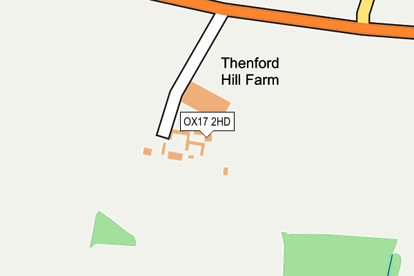 OX17 2HD map - OS OpenMap – Local (Ordnance Survey) OX17 2HD map - OS OpenMap – Local (Ordnance Survey)