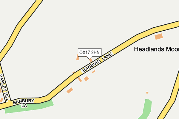 OX17 2HN map - OS OpenMap – Local (Ordnance Survey) OX17 2HN map - OS OpenMap – Local (Ordnance Survey)