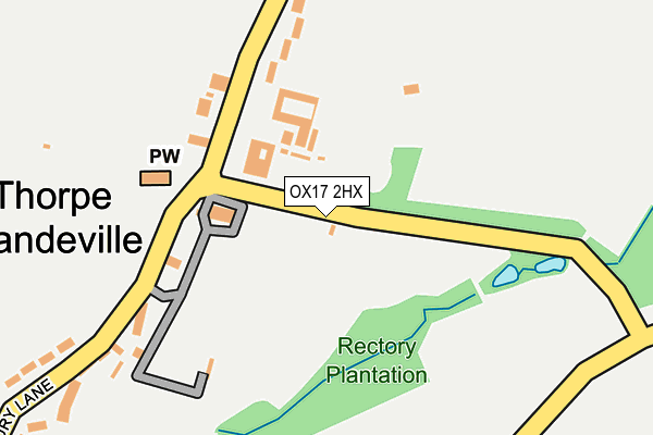 OX17 2HX map - OS OpenMap – Local (Ordnance Survey) OX17 2HX map - OS OpenMap – Local (Ordnance Survey)