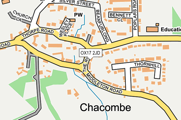OX17 2JD map - OS OpenMap – Local (Ordnance Survey) OX17 2JD map - OS OpenMap – Local (Ordnance Survey)