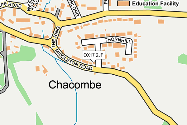 OX17 2JF map - OS OpenMap – Local (Ordnance Survey) OX17 2JF map - OS OpenMap – Local (Ordnance Survey)