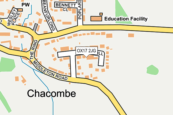 OX17 2JG map - OS OpenMap – Local (Ordnance Survey) OX17 2JG map - OS OpenMap – Local (Ordnance Survey)