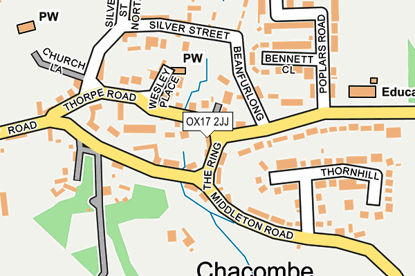OX17 2JJ map - OS OpenMap – Local (Ordnance Survey) OX17 2JJ map - OS OpenMap – Local (Ordnance Survey)