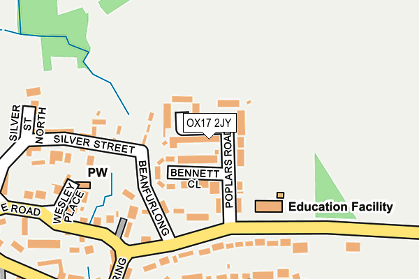 OX17 2JY map - OS OpenMap – Local (Ordnance Survey) OX17 2JY map - OS OpenMap – Local (Ordnance Survey)