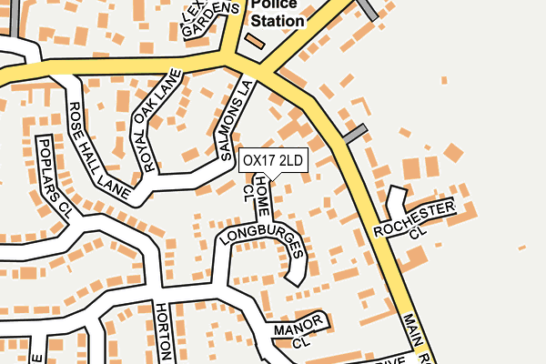 OX17 2LD map - OS OpenMap – Local (Ordnance Survey) OX17 2LD map - OS OpenMap – Local (Ordnance Survey)