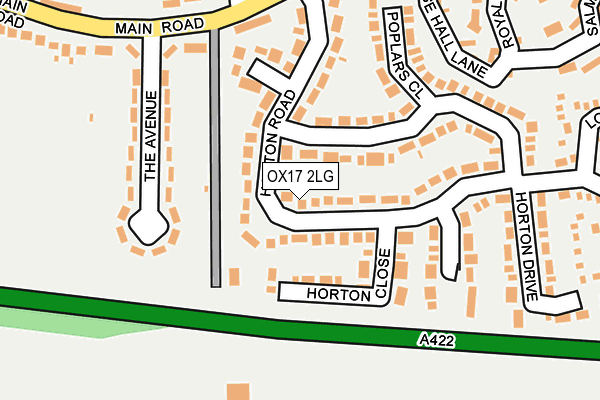 OX17 2LG map - OS OpenMap – Local (Ordnance Survey) OX17 2LG map - OS OpenMap – Local (Ordnance Survey)