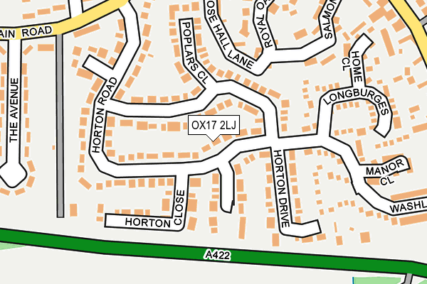 OX17 2LJ map - OS OpenMap – Local (Ordnance Survey) OX17 2LJ map - OS OpenMap – Local (Ordnance Survey)