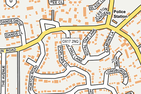 OX17 2NQ map - OS OpenMap – Local (Ordnance Survey) OX17 2NQ map - OS OpenMap – Local (Ordnance Survey)