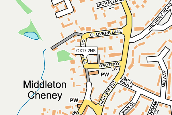 OX17 2NS map - OS OpenMap – Local (Ordnance Survey) OX17 2NS map - OS OpenMap – Local (Ordnance Survey)