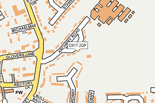 OX17 2QP map - OS OpenMap – Local (Ordnance Survey) OX17 2QP map - OS OpenMap – Local (Ordnance Survey)