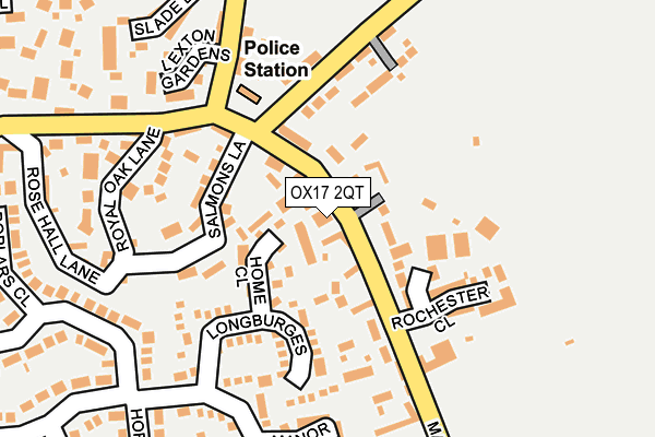 OX17 2QT map - OS OpenMap – Local (Ordnance Survey) OX17 2QT map - OS OpenMap – Local (Ordnance Survey)