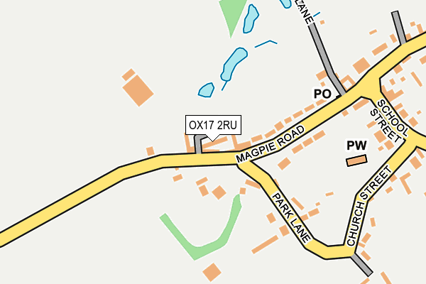 OX17 2RU map - OS OpenMap – Local (Ordnance Survey) OX17 2RU map - OS OpenMap – Local (Ordnance Survey)