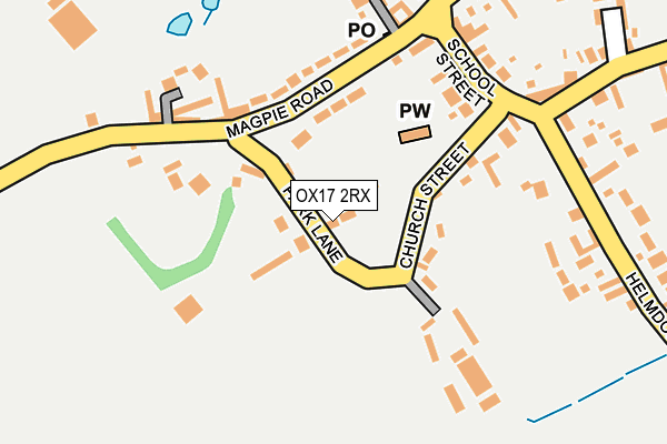 OX17 2RX map - OS OpenMap – Local (Ordnance Survey) OX17 2RX map - OS OpenMap – Local (Ordnance Survey)