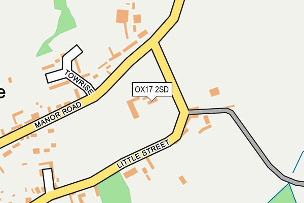 OX17 2SD map - OS OpenMap – Local (Ordnance Survey) OX17 2SD map - OS OpenMap – Local (Ordnance Survey)