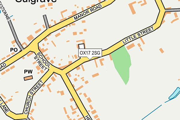 OX17 2SG map - OS OpenMap – Local (Ordnance Survey)