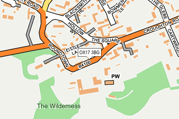 OX17 3BG map - OS OpenMap – Local (Ordnance Survey) OX17 3BG map - OS OpenMap – Local (Ordnance Survey)