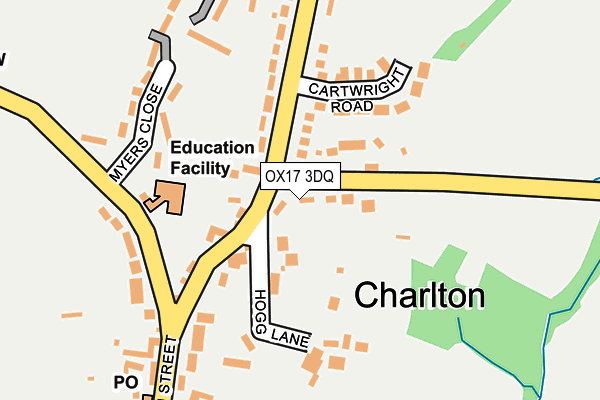 OX17 3DQ map - OS OpenMap – Local (Ordnance Survey) OX17 3DQ map - OS OpenMap – Local (Ordnance Survey)