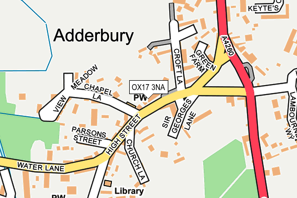 OX17 3NA map - OS OpenMap – Local (Ordnance Survey) OX17 3NA map - OS OpenMap – Local (Ordnance Survey)
