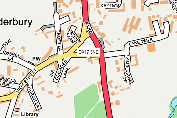 OX17 3NE map - OS OpenMap – Local (Ordnance Survey) OX17 3NE map - OS OpenMap – Local (Ordnance Survey)