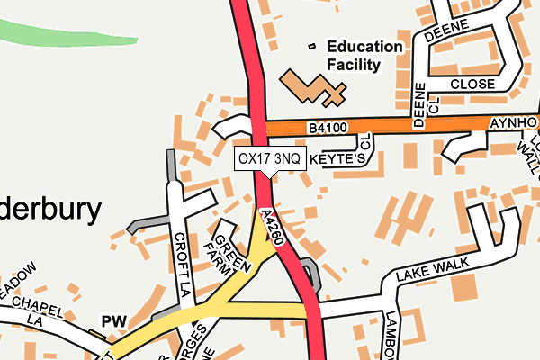 OX17 3NQ map - OS OpenMap – Local (Ordnance Survey) OX17 3NQ map - OS OpenMap – Local (Ordnance Survey)