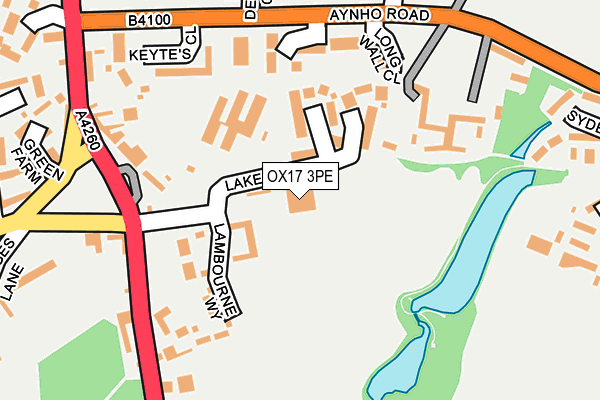 OX17 3PE map - OS OpenMap – Local (Ordnance Survey) OX17 3PE map - OS OpenMap – Local (Ordnance Survey)
