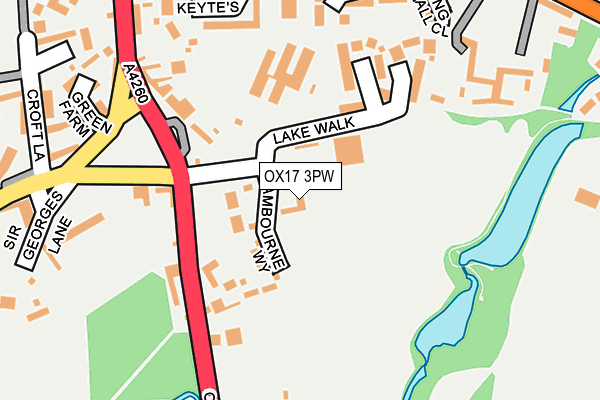 OX17 3PW map - OS OpenMap – Local (Ordnance Survey) OX17 3PW map - OS OpenMap – Local (Ordnance Survey)
