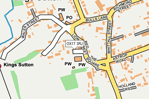 OX17 3RJ map - OS OpenMap – Local (Ordnance Survey)
