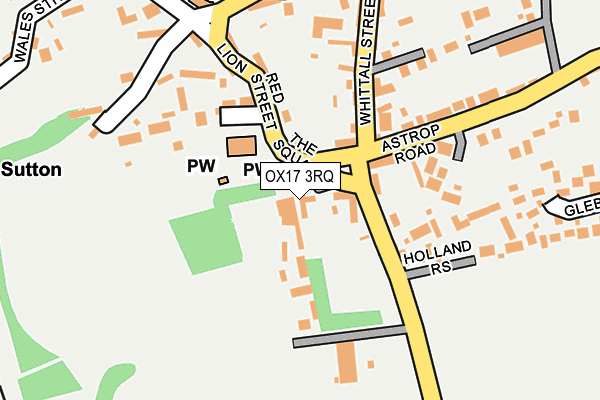 OX17 3RQ map - OS OpenMap – Local (Ordnance Survey) OX17 3RQ map - OS OpenMap – Local (Ordnance Survey)