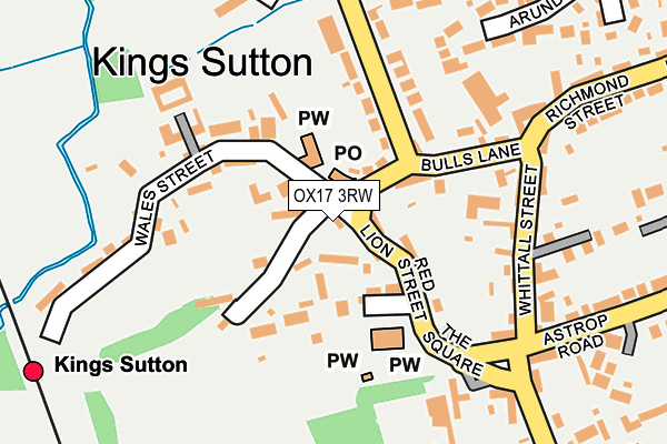 OX17 3RW map - OS OpenMap – Local (Ordnance Survey) OX17 3RW map - OS OpenMap – Local (Ordnance Survey)