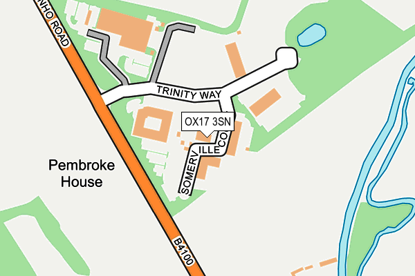 OX17 3SN map - OS OpenMap – Local (Ordnance Survey)