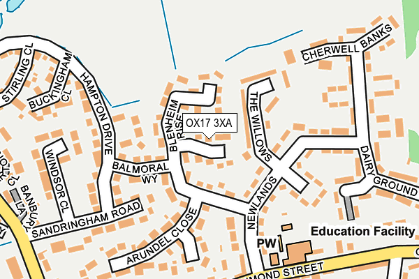 OX17 3XA map - OS OpenMap – Local (Ordnance Survey) OX17 3XA map - OS OpenMap – Local (Ordnance Survey)