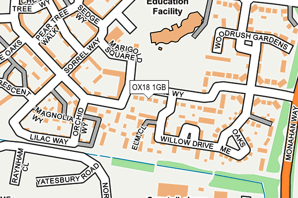 OX18 1GB map - OS OpenMap – Local (Ordnance Survey) OX18 1GB map - OS OpenMap – Local (Ordnance Survey)