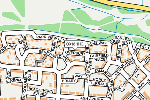 OX18 1HQ map - OS OpenMap – Local (Ordnance Survey) OX18 1HQ map - OS OpenMap – Local (Ordnance Survey)