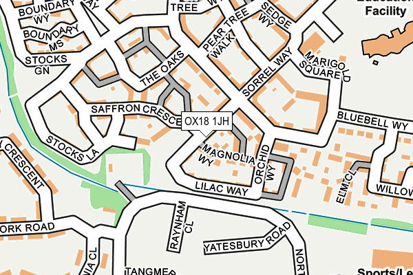 OX18 1JH map - OS OpenMap – Local (Ordnance Survey) OX18 1JH map - OS OpenMap – Local (Ordnance Survey)