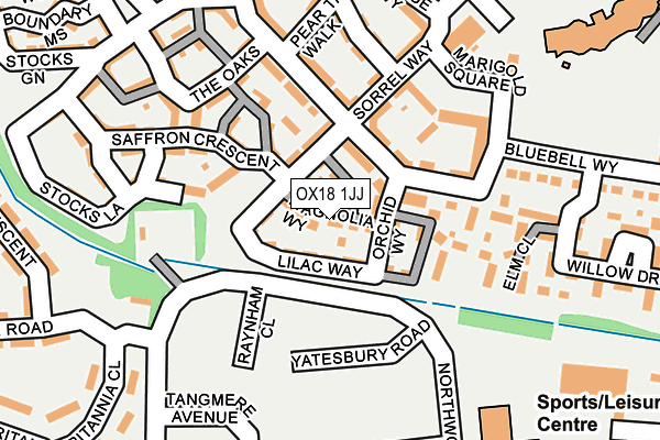 OX18 1JJ map - OS OpenMap – Local (Ordnance Survey) OX18 1JJ map - OS OpenMap – Local (Ordnance Survey)