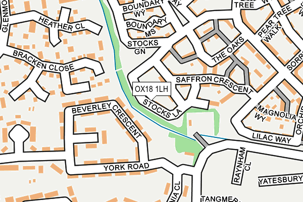 OX18 1LH map - OS OpenMap – Local (Ordnance Survey) OX18 1LH map - OS OpenMap – Local (Ordnance Survey)