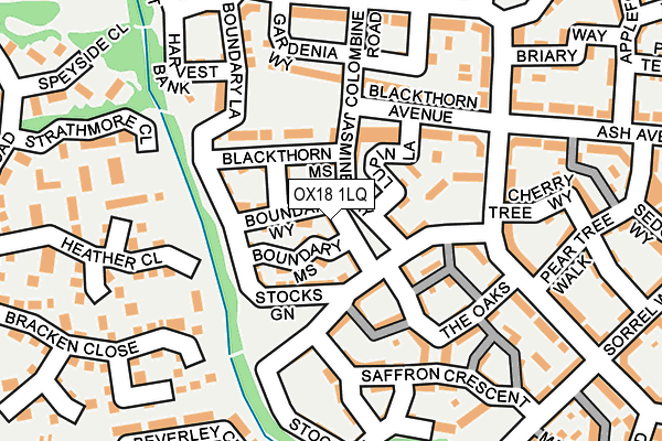 OX18 1LQ map - OS OpenMap – Local (Ordnance Survey) OX18 1LQ map - OS OpenMap – Local (Ordnance Survey)