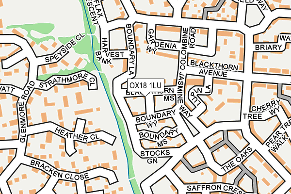 OX18 1LU map - OS OpenMap – Local (Ordnance Survey) OX18 1LU map - OS OpenMap – Local (Ordnance Survey)