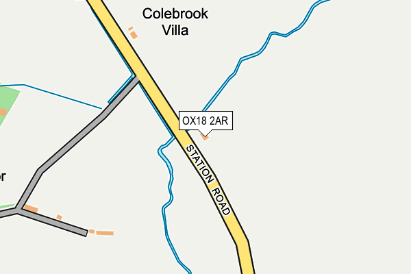 OX18 2AR map - OS OpenMap – Local (Ordnance Survey) OX18 2AR map - OS OpenMap – Local (Ordnance Survey)