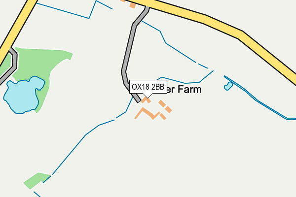 OX18 2BB map - OS OpenMap – Local (Ordnance Survey) OX18 2BB map - OS OpenMap – Local (Ordnance Survey)