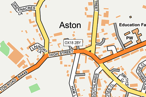 OX18 2BY map - OS OpenMap – Local (Ordnance Survey) OX18 2BY map - OS OpenMap – Local (Ordnance Survey)
