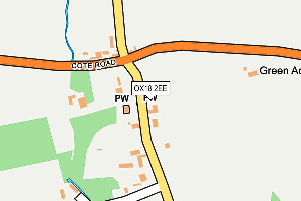 OX18 2EE map - OS OpenMap – Local (Ordnance Survey) OX18 2EE map - OS OpenMap – Local (Ordnance Survey)